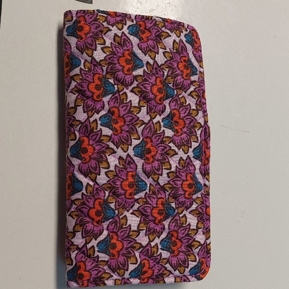 Vera Bradley Purple and Red Floral Wallet